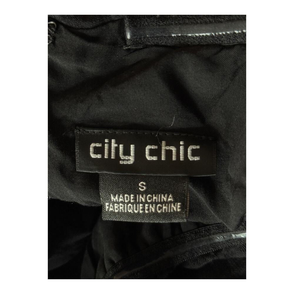 City Chic Poppie off shoulder jumpsuit black size S 16 - Picture 5 of 10